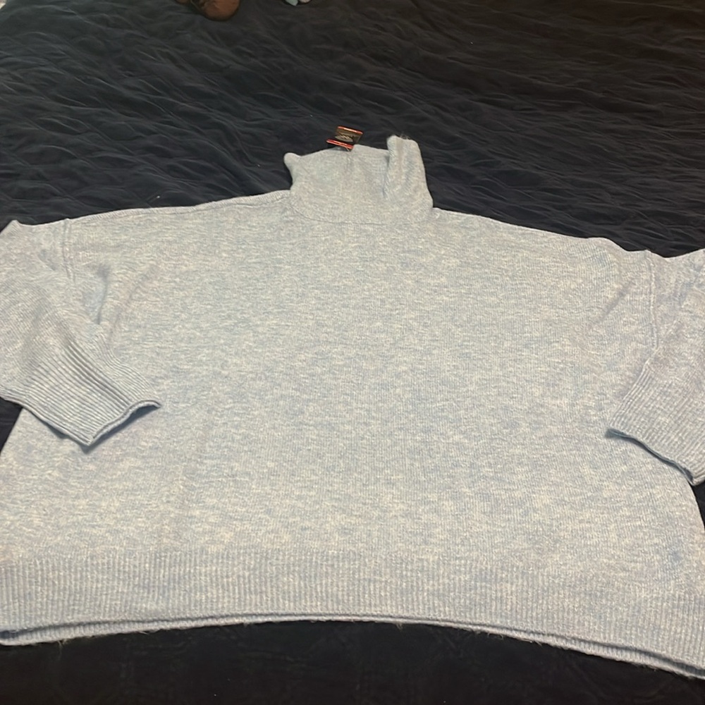 Blue Vince Camuto Turtleneck Sweater
